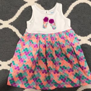 3T sleeveless summer dress purple and orange